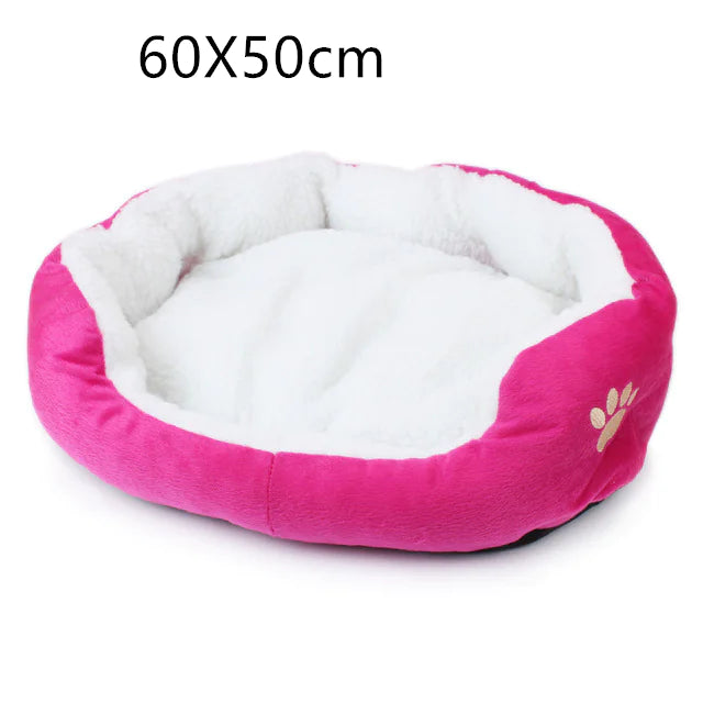 Washable Plush Pet Bed Cushion