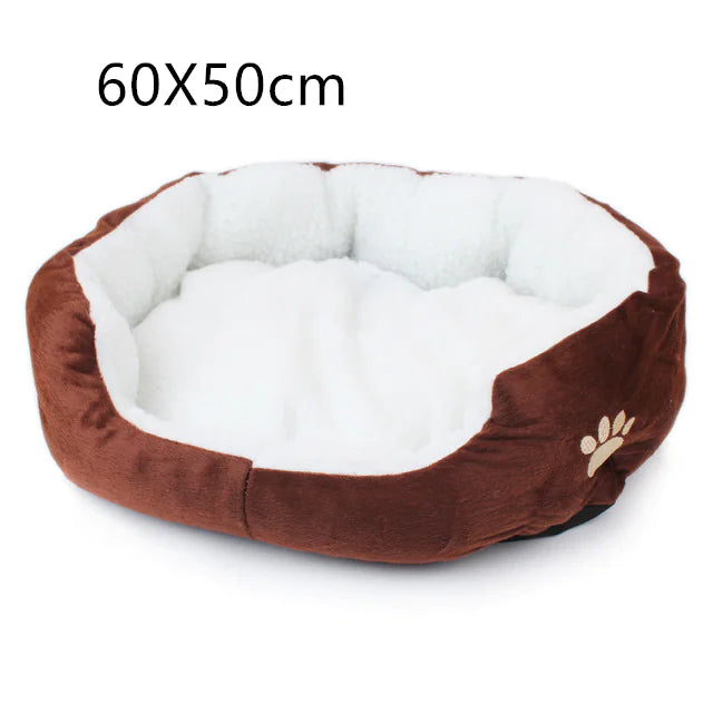 Washable Plush Pet Bed Cushion