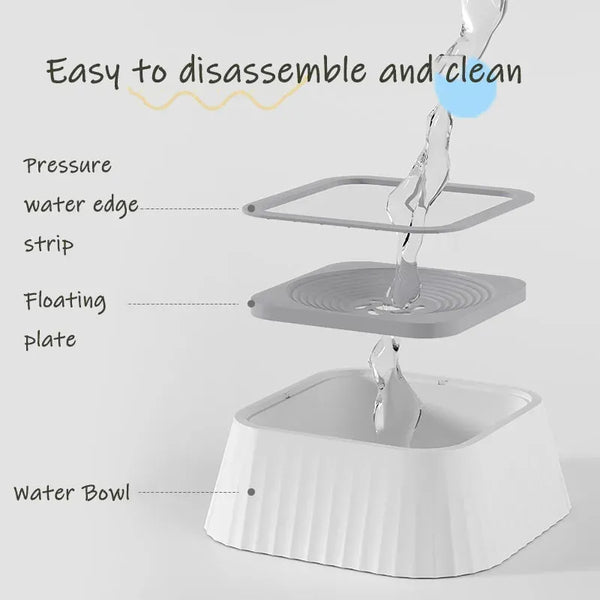 Spill-Free Pet Water Bowl