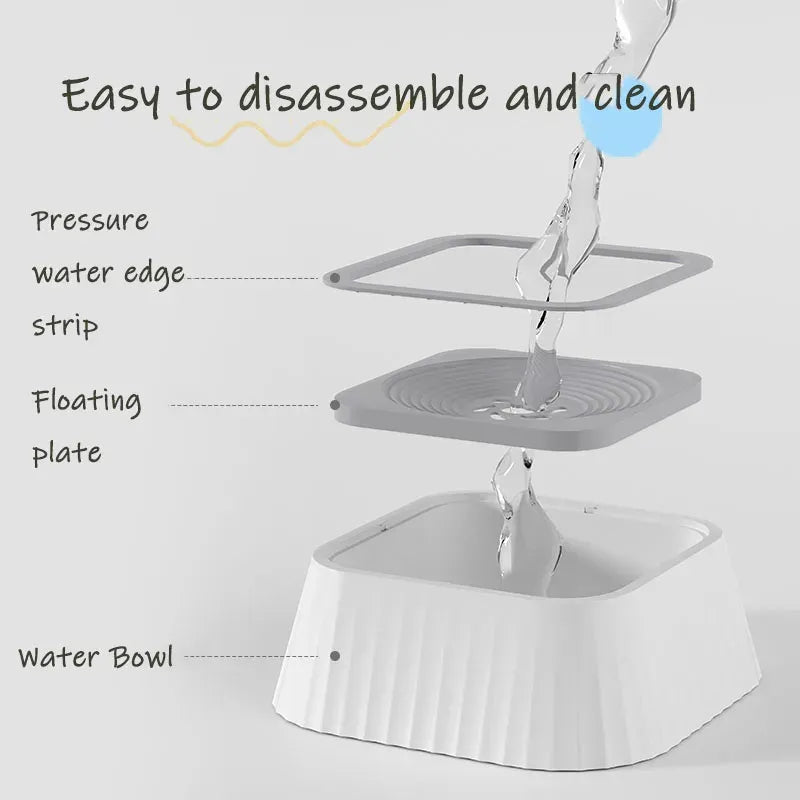 Spill-Free Pet Water Bowl